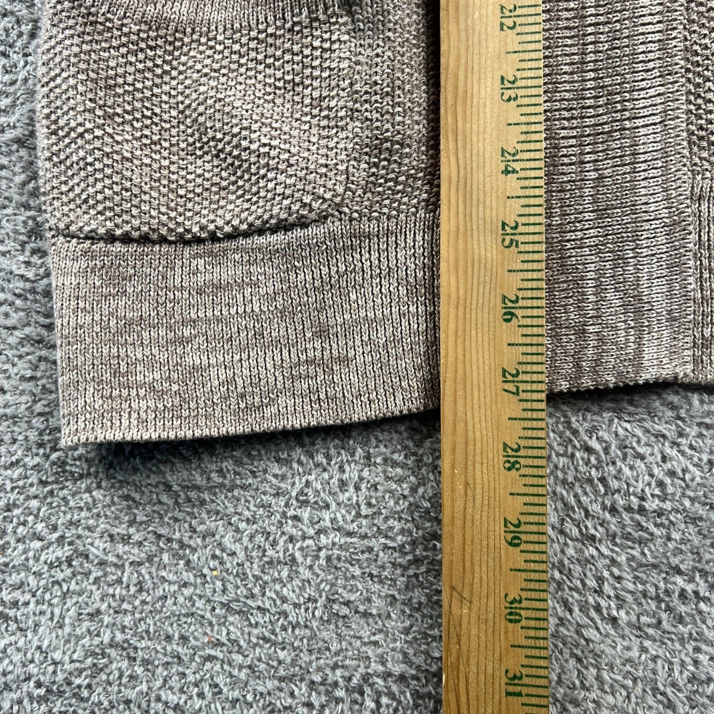 Linen Cotton Cardigan Women Size Medium Beige Open Front Pocket Appleseed's