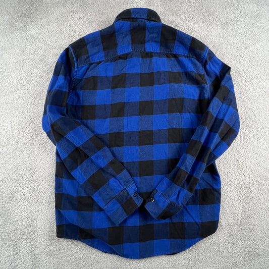 100% Cotton Flannel Shirt Mens Small Buffalo Plaid Super Soft American Eagle