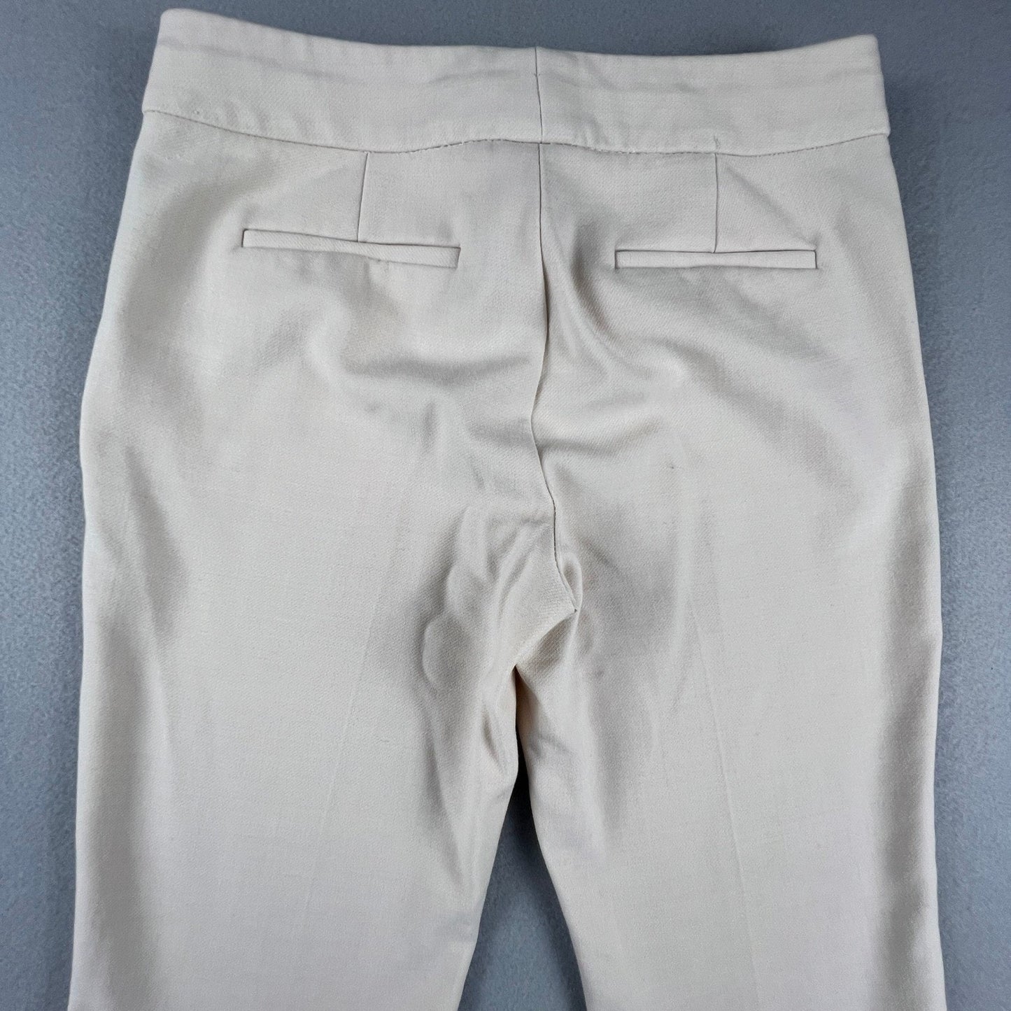 J.Crew Campbell Dress Pants Womens 2 Beige Wool Blend Tailored Career Trousers