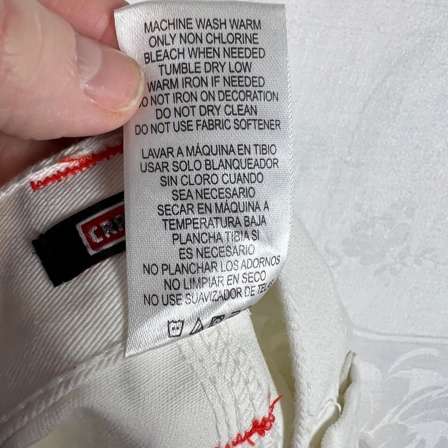 Carpenter Jeans Men's 36x30 White Craftsman Pants Utility Workwear Artist rRver