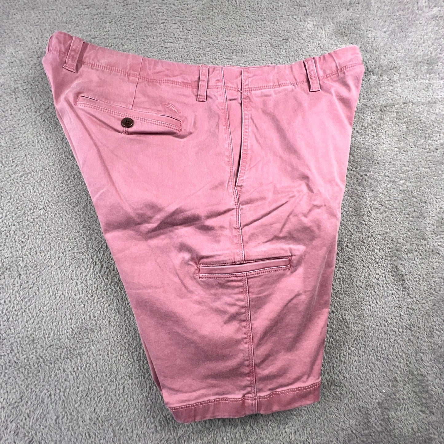 Tommy Bahama Boracay Shorts Mens 36 Pink Cotton Tencel Stretch Island Summer