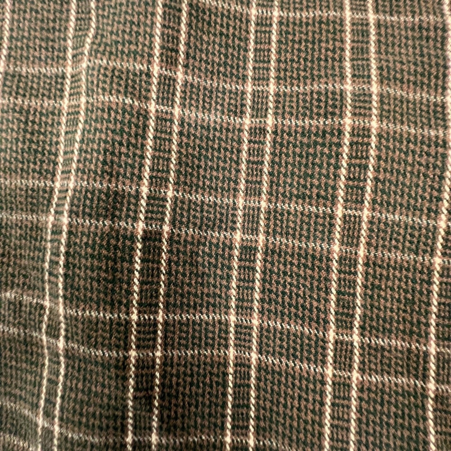 Five Brother Flannel Shirt Mens XL Green Brown Plaid Heavy Cotton Workwear Vtg