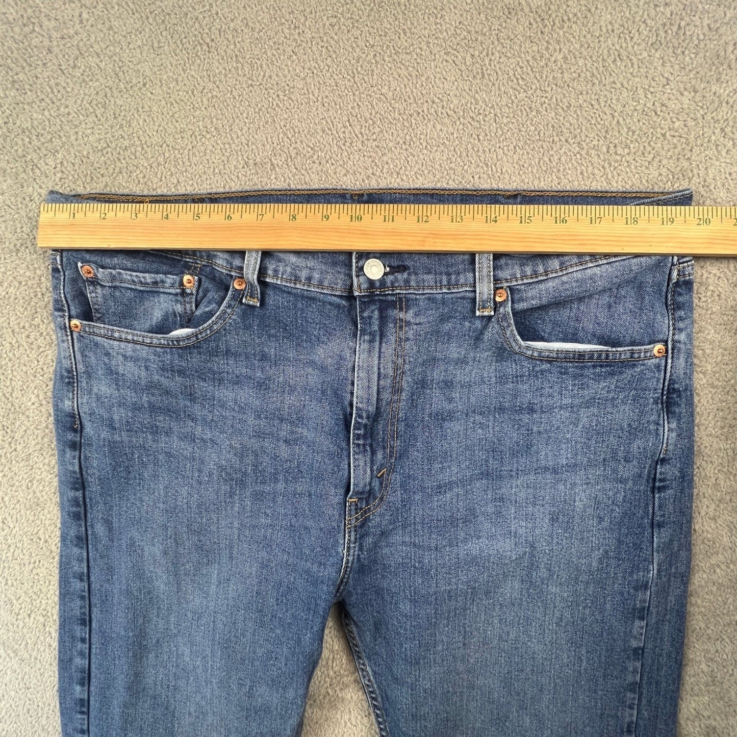 Levi's 505 Jeans Men's 40x32 Blue Denim Stretch Straight Leg