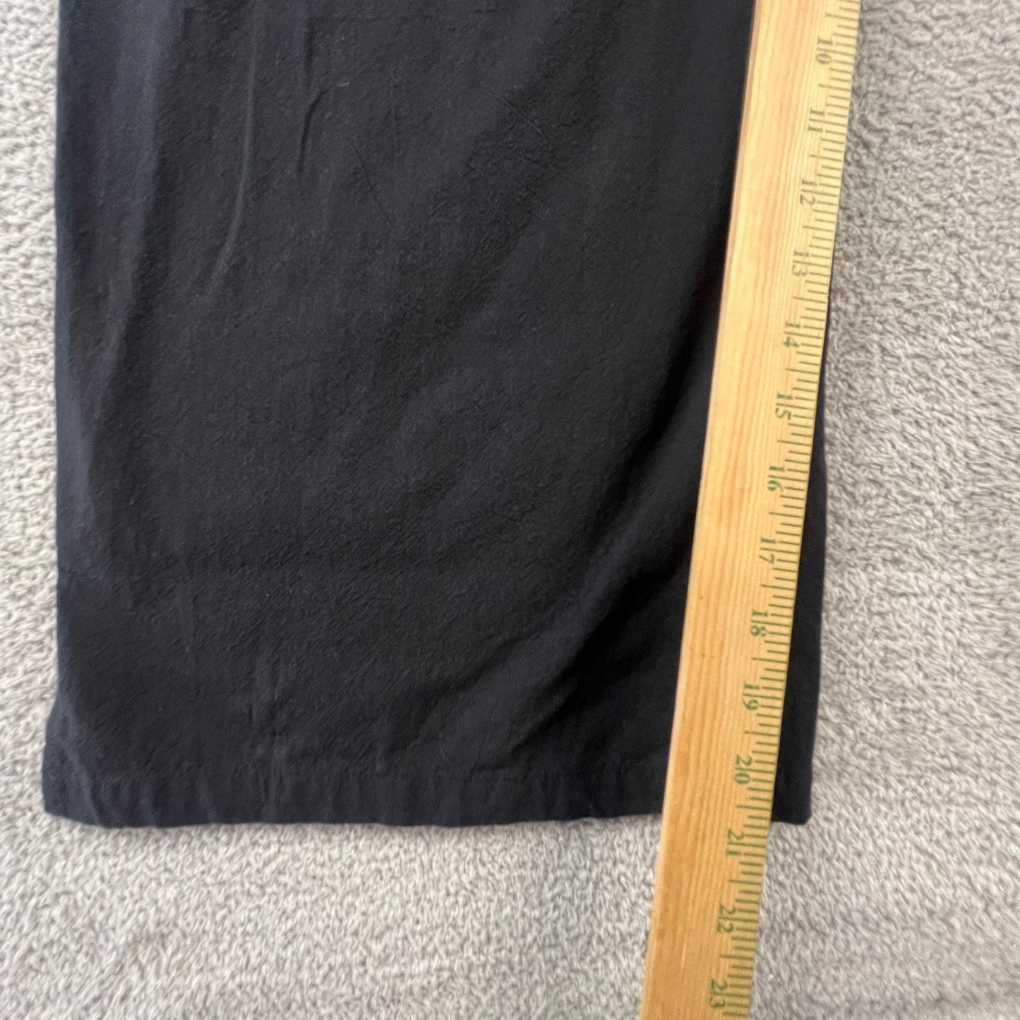 Minimalist Black 100% Cotton Women's Small Wide Leg Jumpsuit Utility Straps Chic