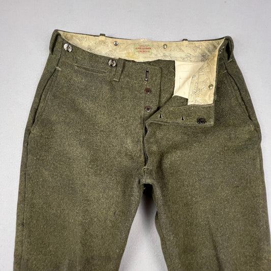 VTG JO Ballard Malone Wool Lace Up Breeches Pants 34 Hunting Logging 30s Johdpur