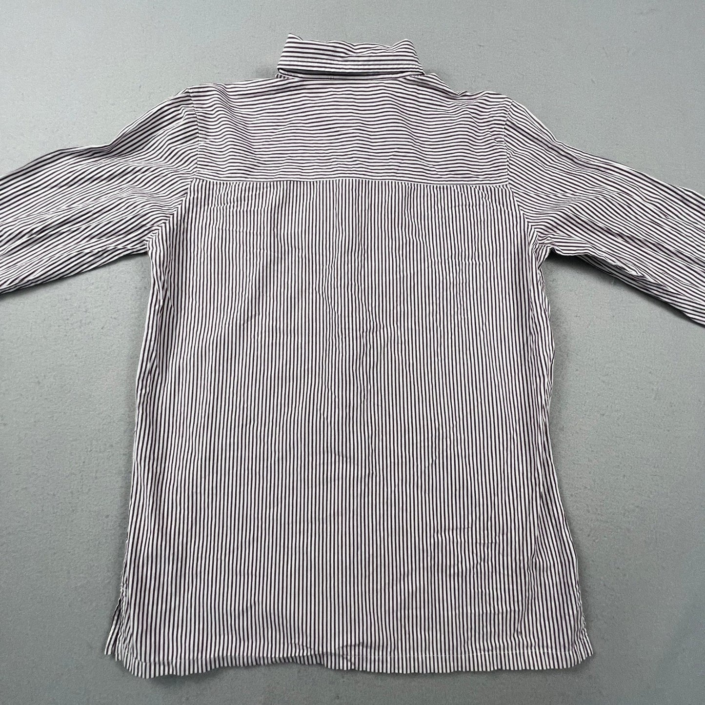 Bobbie Brooks Button Up Shirt Womens Small Purple Stripe Shoe Applique Blouse