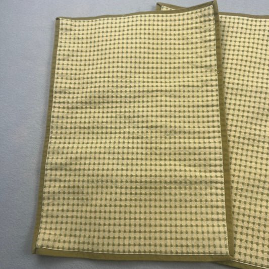 VTG 80s Placemats Set of 4 Cottagecore Grandmacore Checkered Farmhouse Decor