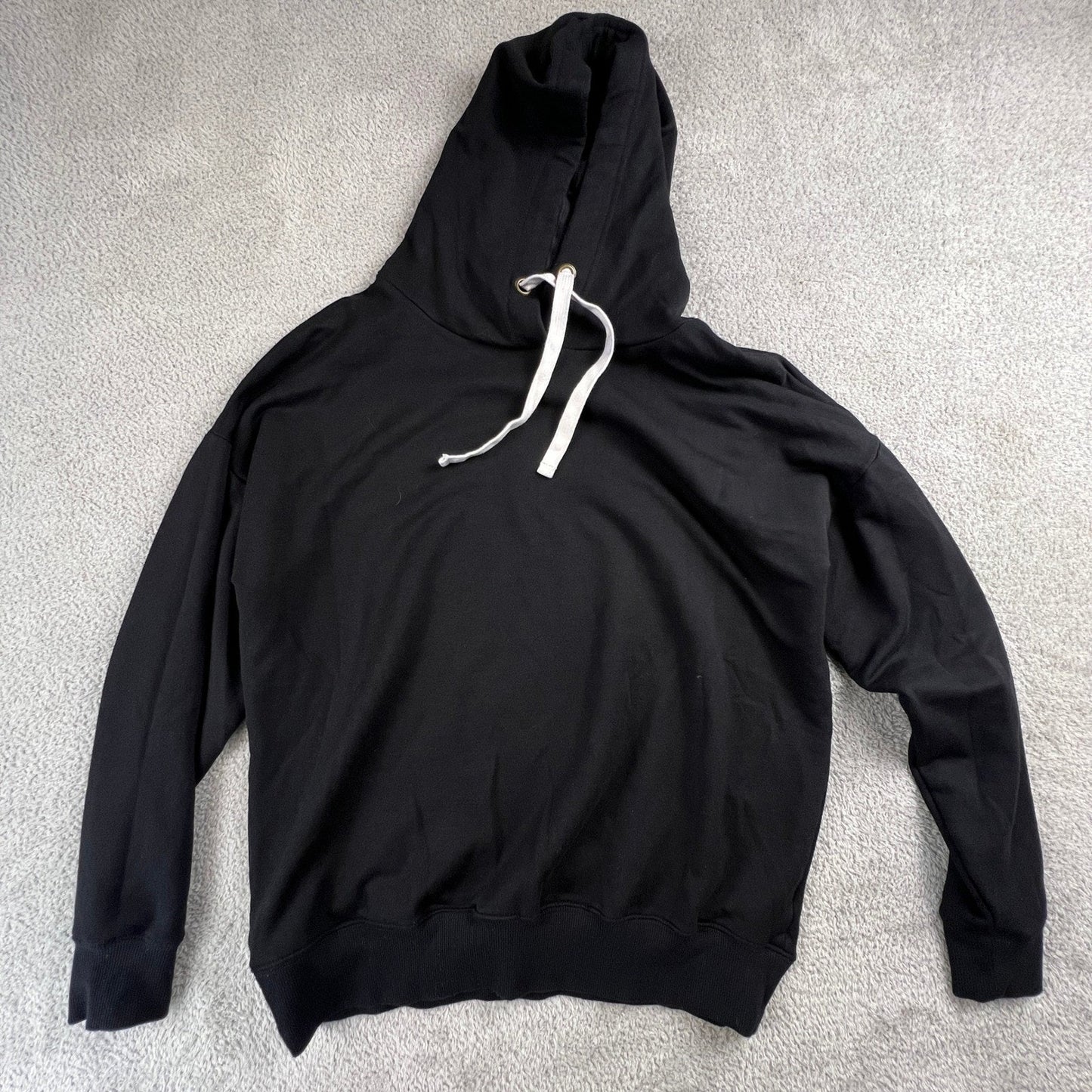 Buffalo David Bitton Hoodie Womens Small Black Pullover Relaxed Sweatshirt