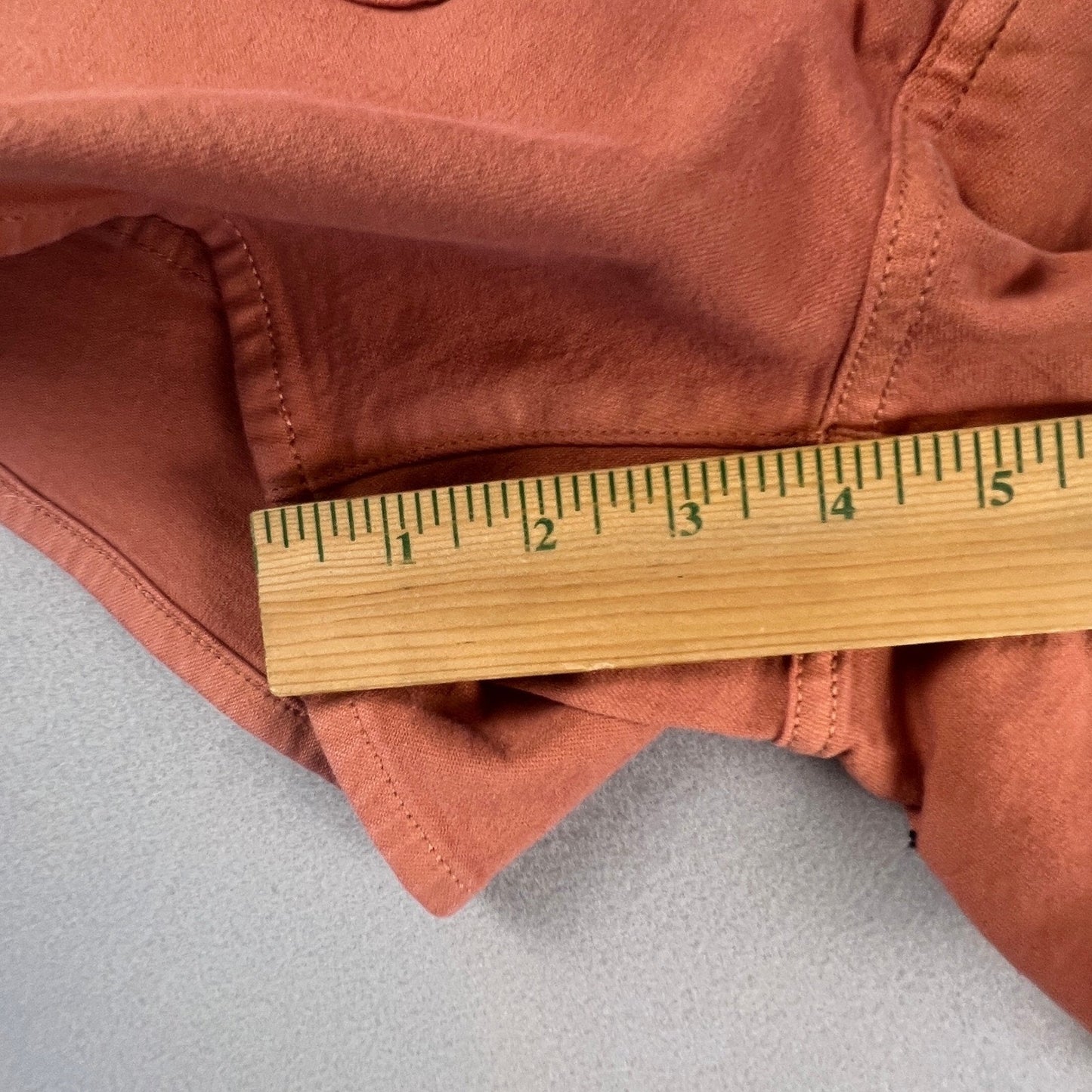 Madewell Patch Pocket Shorts Womens 30 Orange High Rise Utility Summer Casual