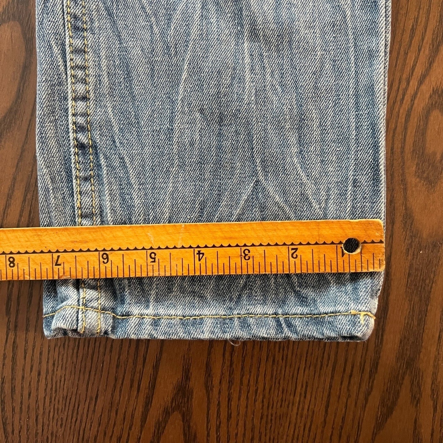 Brooklyn Cloth Jeans Mens 38x30 Light Wash Distressed Slim Fit Denim Punk Emo