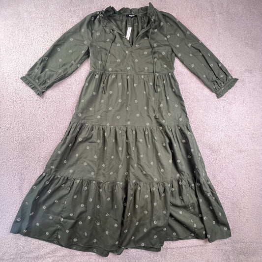 Maxi dress Cottagecore Coastal Cowgirl Floral Ruffle Boho NWT Heritage Madewell