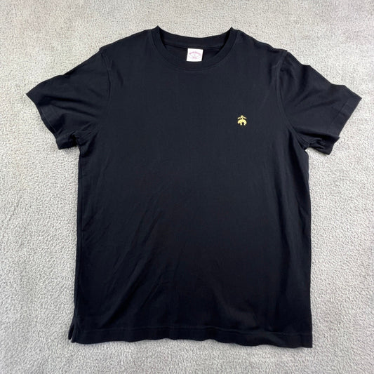 Brooks Brothers T-Shirt Mens Medium Black Golden Fleece Logo Cotton