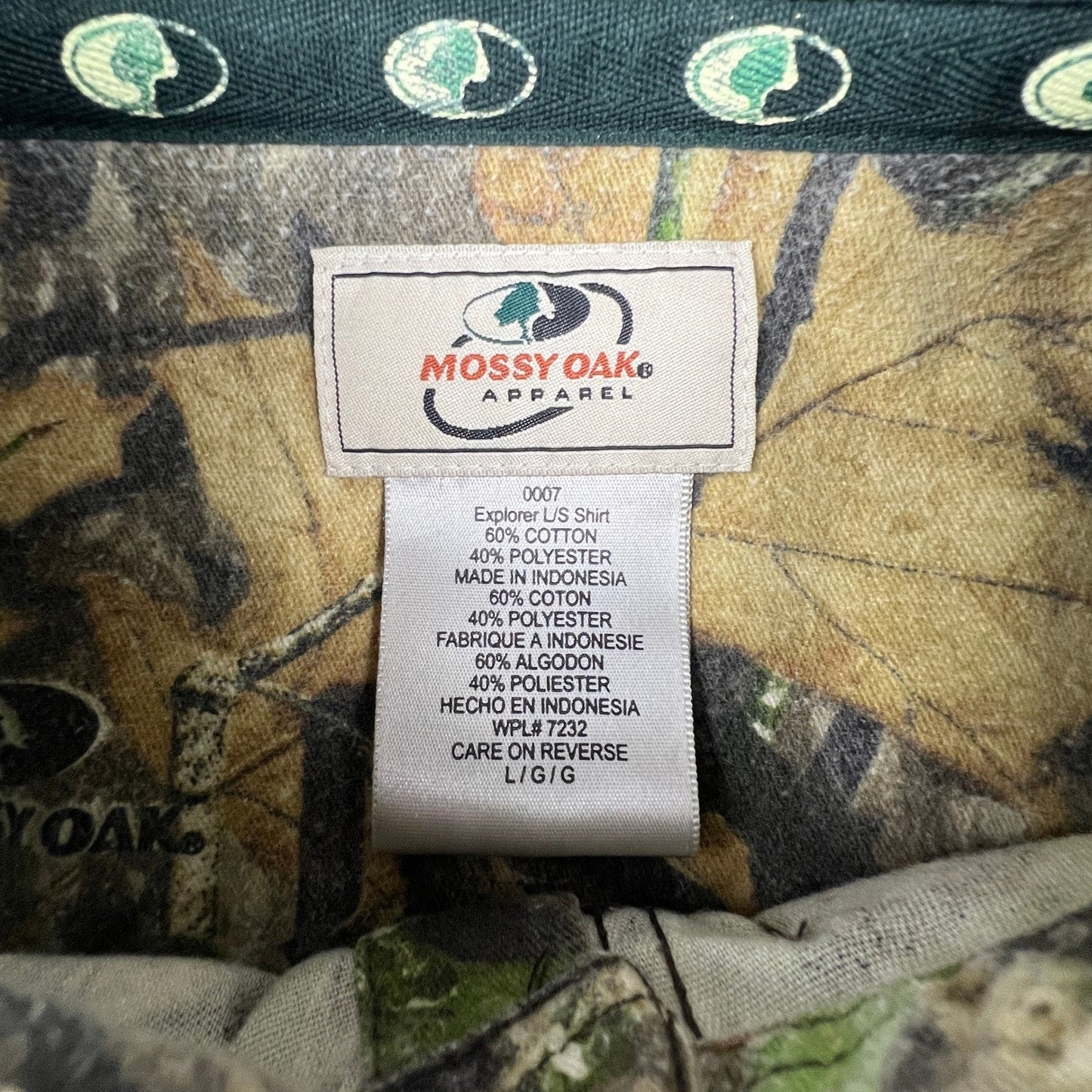 Mossy Oak Explorer Shirt Mens L Camo Long Sleeve Button Down Hunting Obsession
