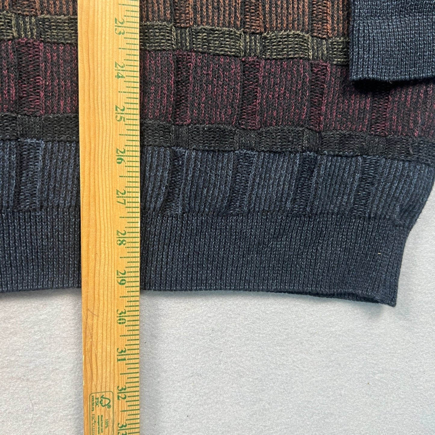 VTG San Mateo Island Sweater Mens XXL Geometric Knit 90s Coogi Style Retro