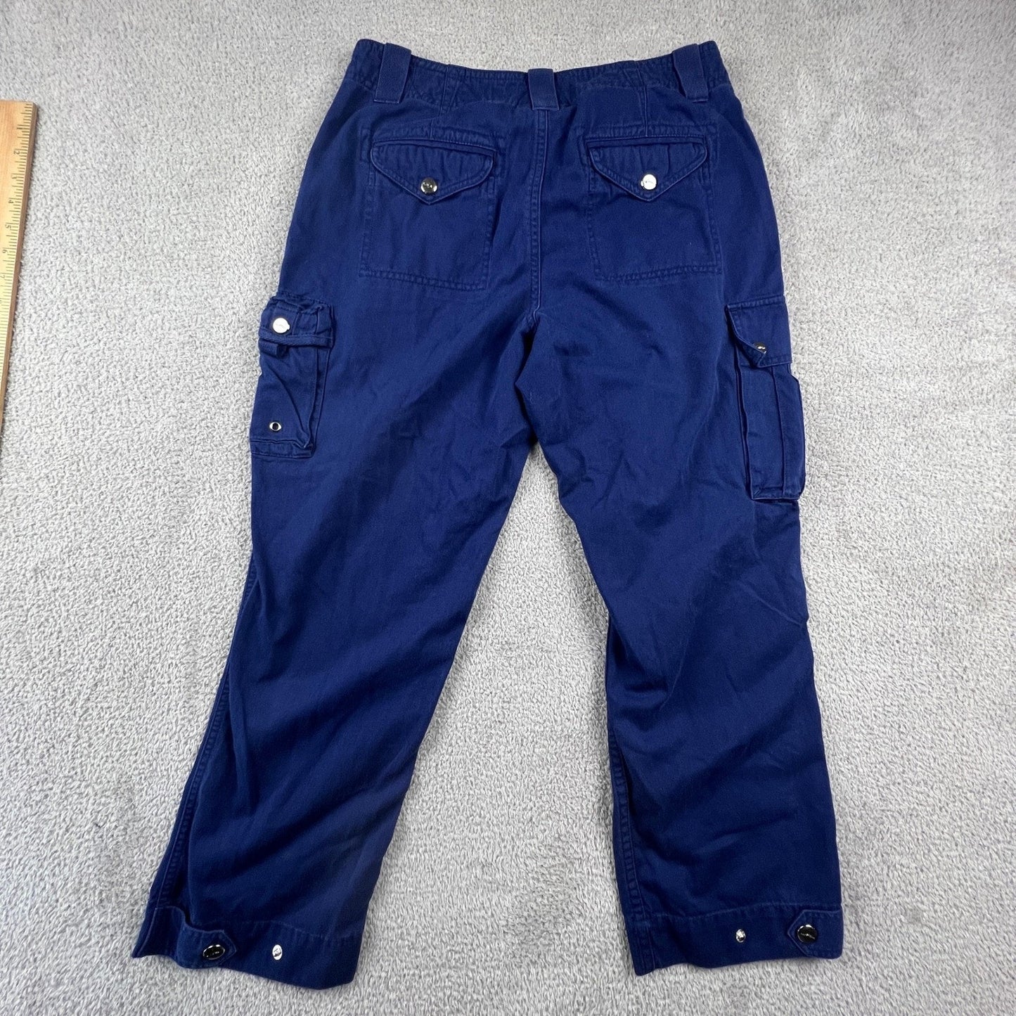 Lauren Ralph Lauren Cargo Utility Pants Womens Size 6 Straight Leg Royal Blue