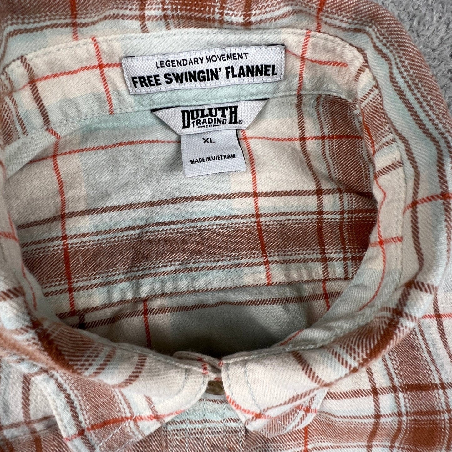 Duluth Trading Co Flannel Shirt Womens XL Lumberjack Grunge Free Swingin Outdoor