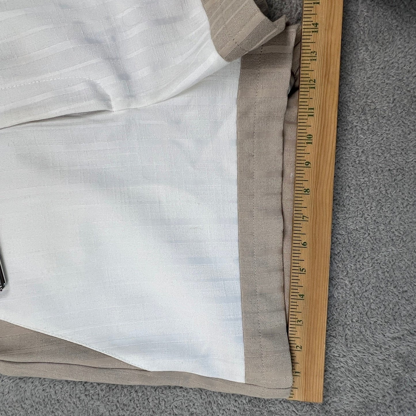 Lily Belted Shorts Womens 6 White Beige High Waist Summer Chic Colorblock