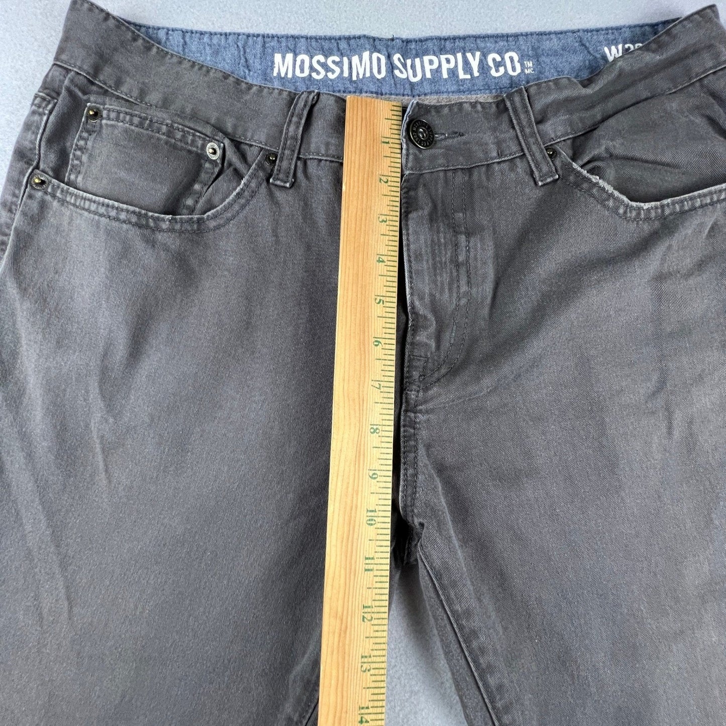 Mossimo Supply Co Pants Mens 36x32 Gray Straight Leg Cotton Casual Workwear