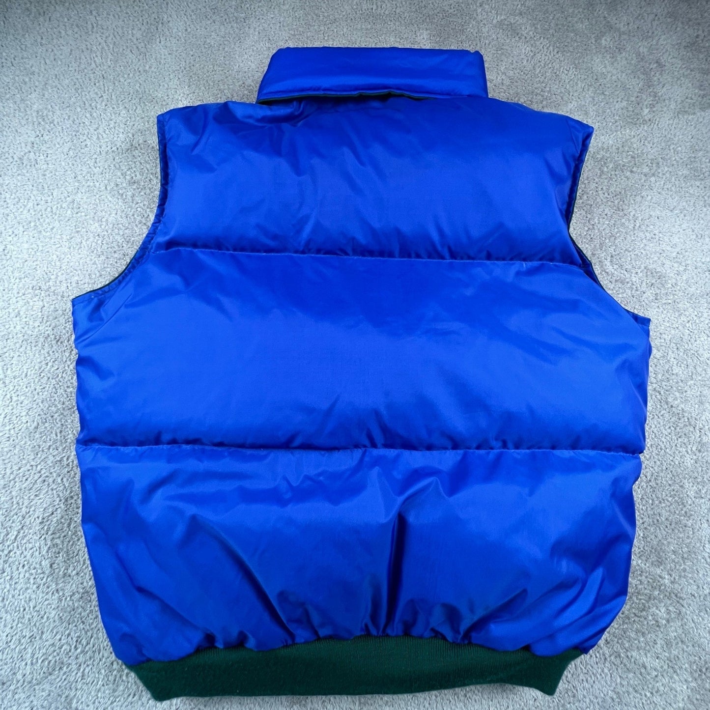 Outdoor Exchange Reversible Puffer Vest Mens XL Green Blue Down Gorpcore Hiking