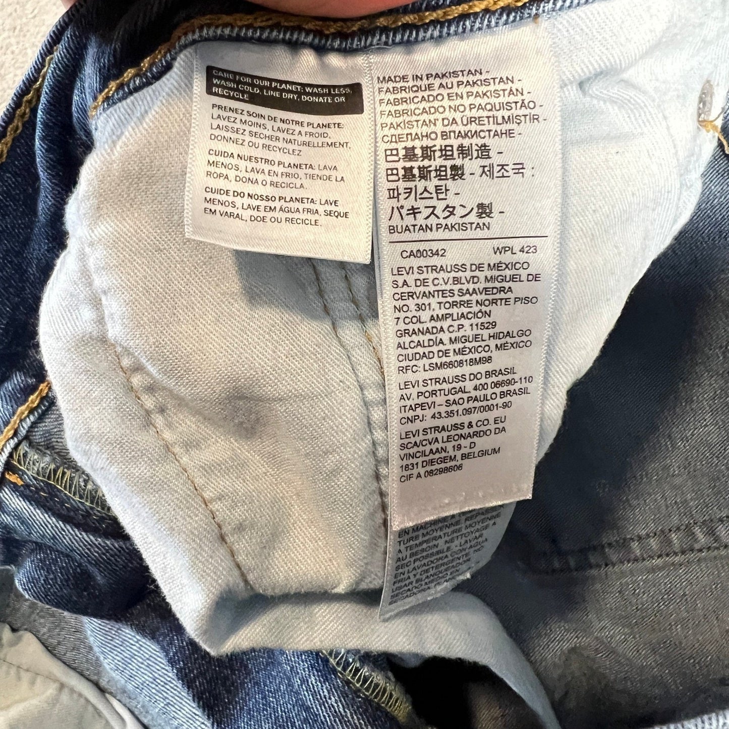 Levi's 505 Jeans Men's 40x32 Blue Denim Stretch Straight Leg