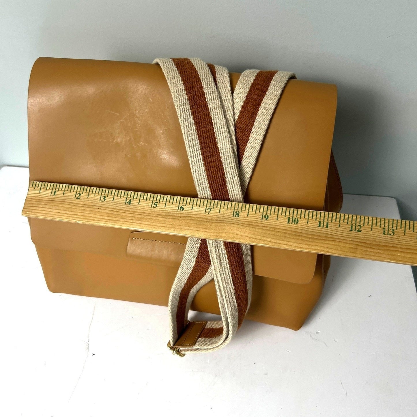 Paola Nutti Purse Bag Womens Large Tan Leather Made in Italy Elegant Boho