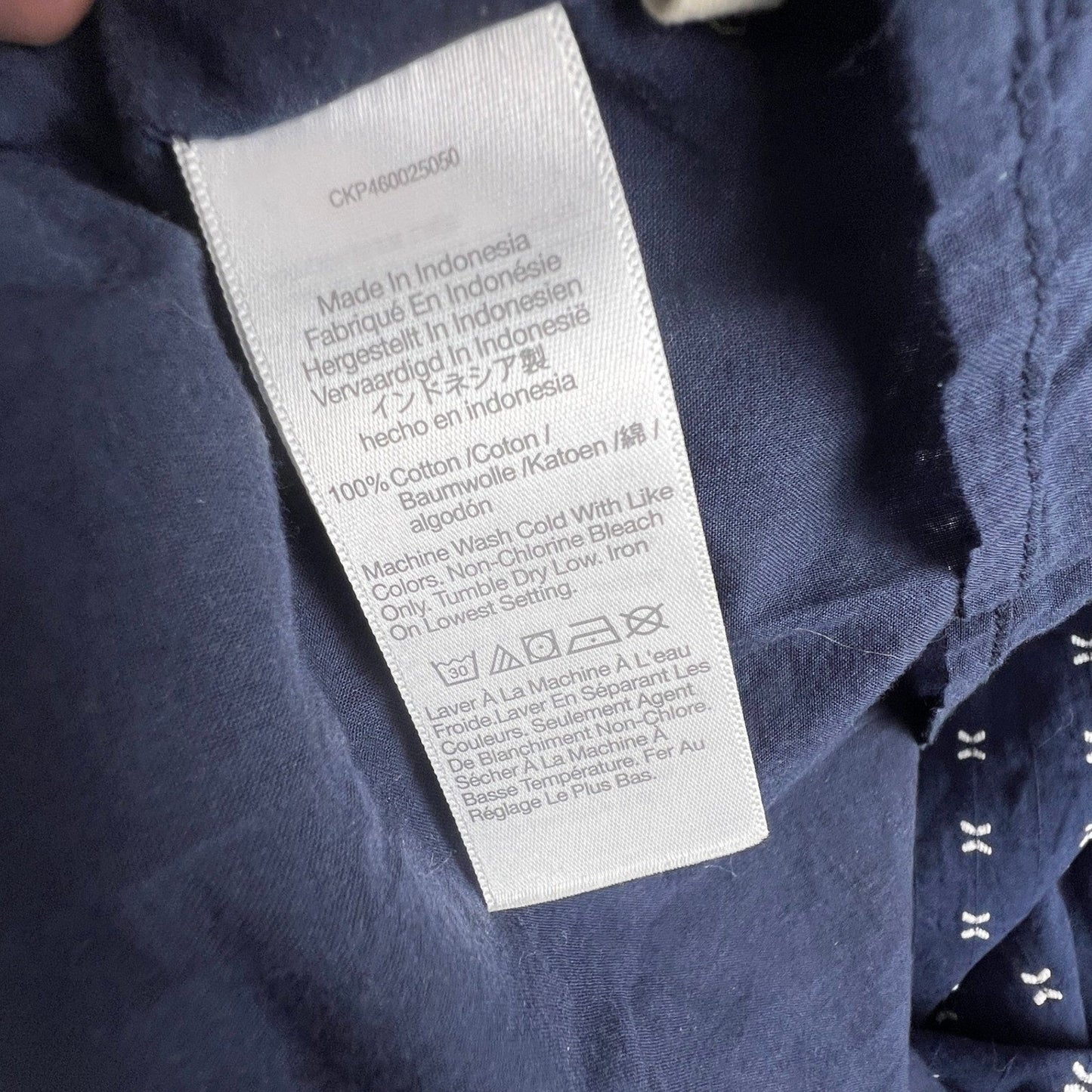 Madewell Mini Dress Womens Small Navy Blue Embroidered Bow Dobby V-Neck Boho