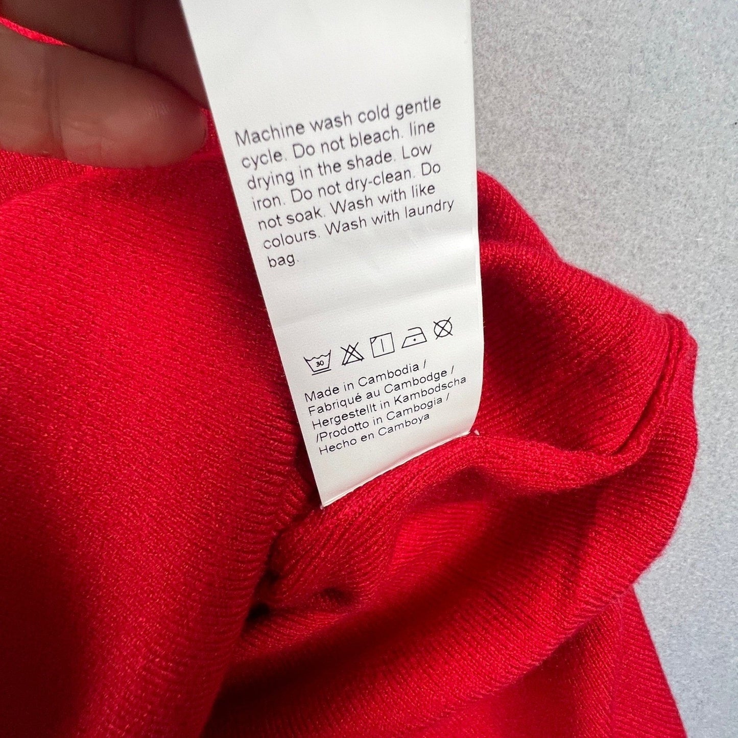 Knit Wrap Midi Dress Women M Red Tie Waist Long Sleeve Cocktail Dress Datenight