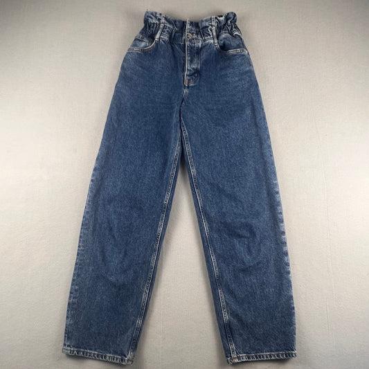 Scotch & Soda Paperbag Jeans Womens 28 Blue High Rise Tapered The Breeze Denim