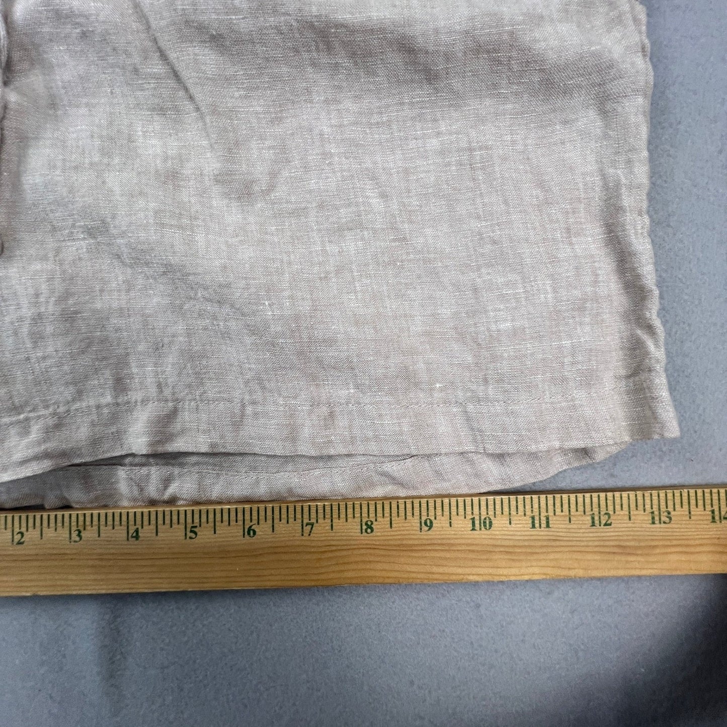 Tahari Shorts Womens M 100% Linen Elastic Waist Drawstring Casual Summer Boho