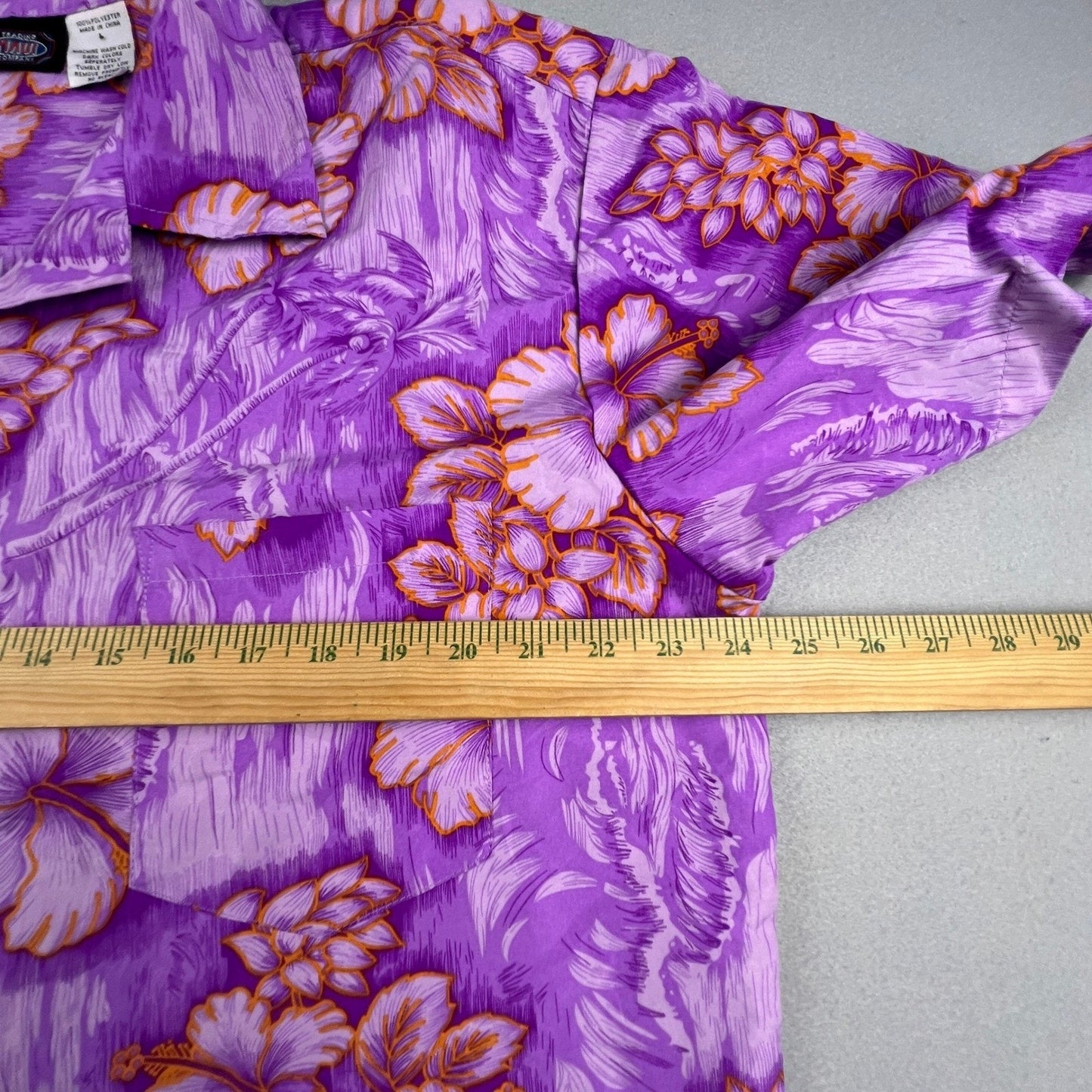 Maui Trading Company Hawaiian Shirt Mens Large Hibiscus Floral Aloha Beach