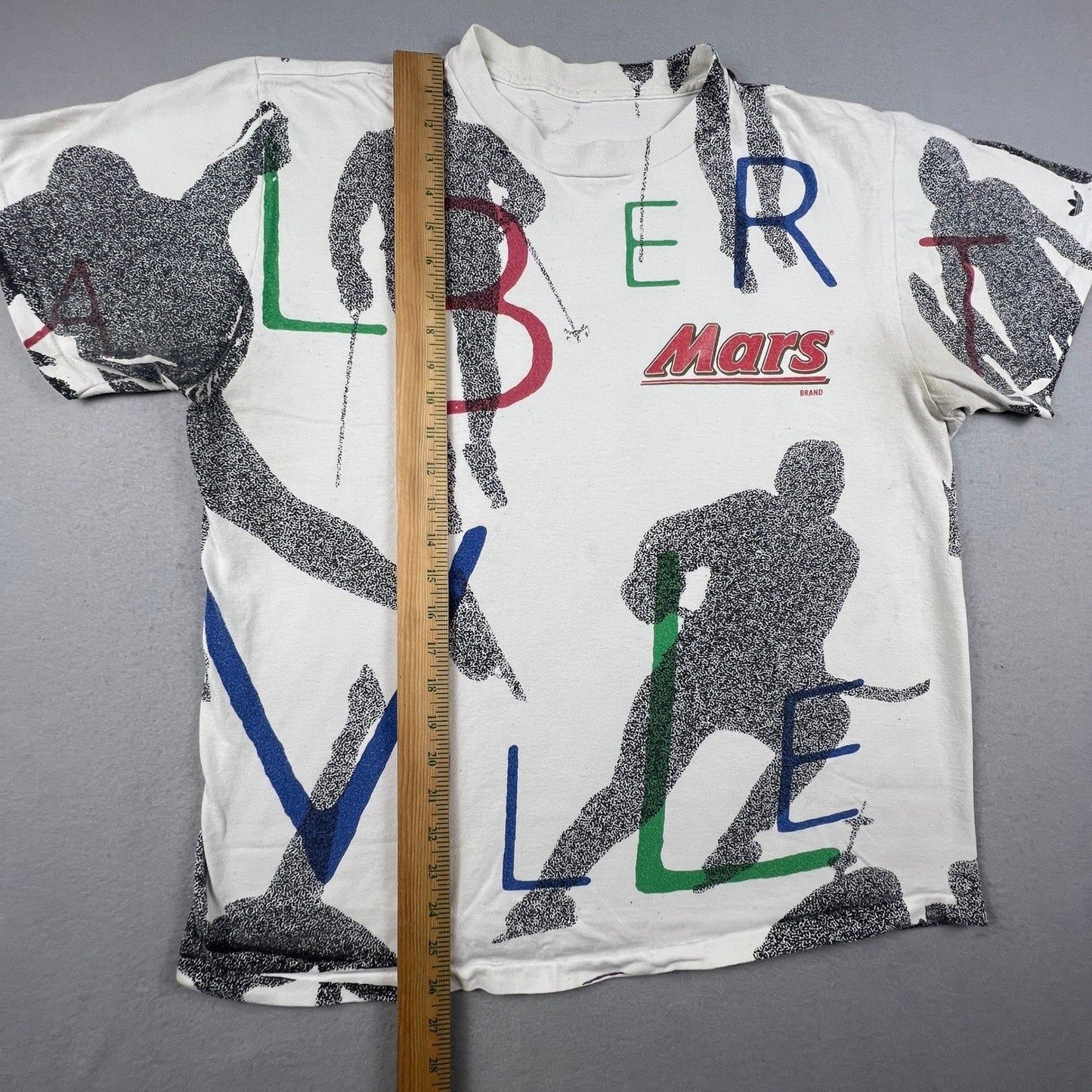 VTG Adidas T Shirt Mens XL 1992 Olympics Albertville Barcelona Mars Candy 90s