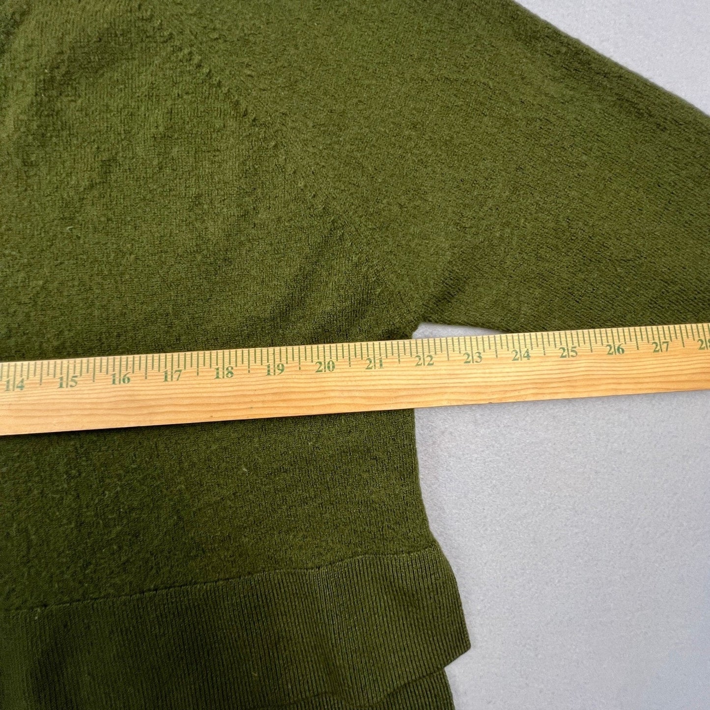Anthropologie Sweater 100% Merino Wool Womens XS Tiered Hem Knit Minimalist