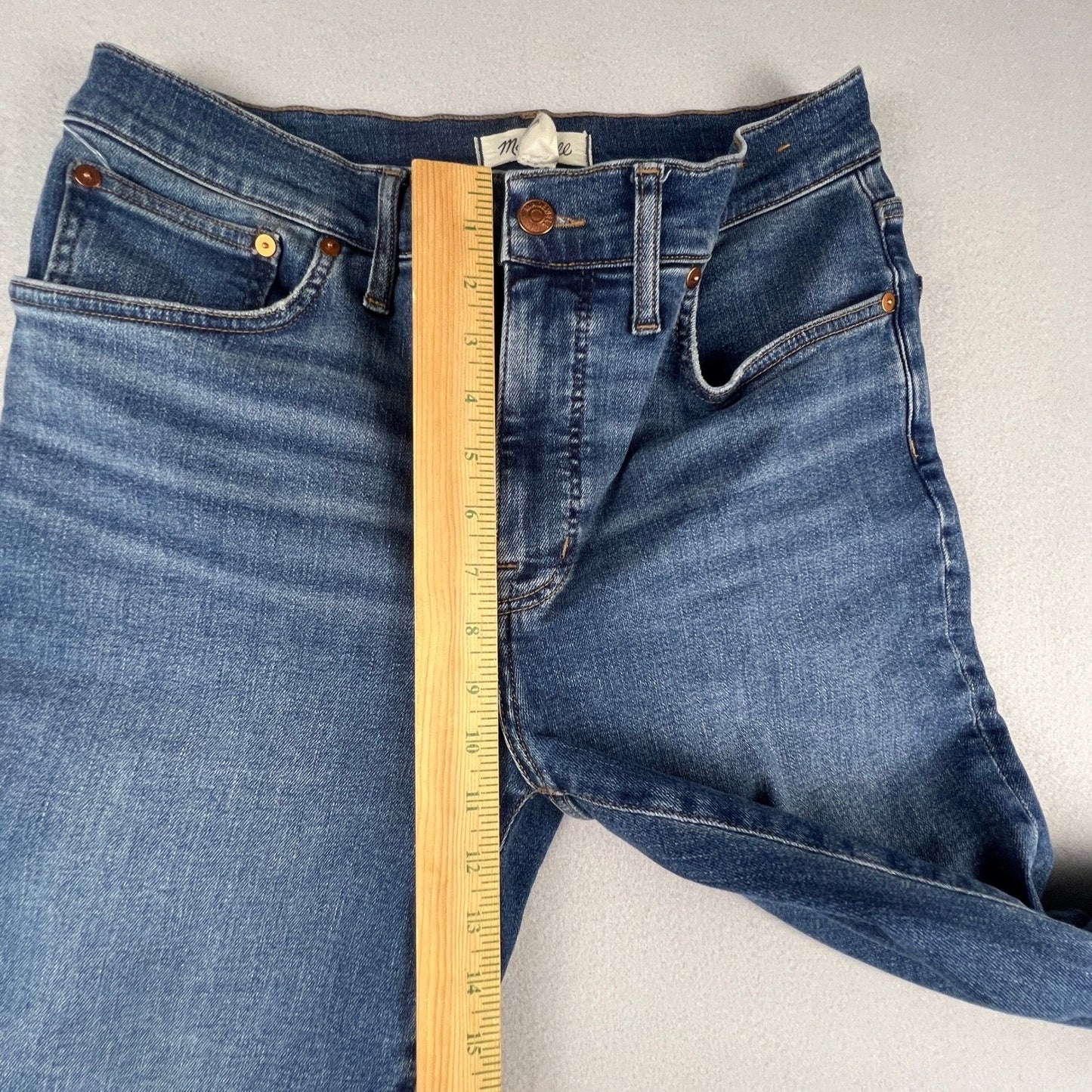 Madewell Jeans Womens 31 Blue High Rise Bootcut Denim Casual Classic Boho