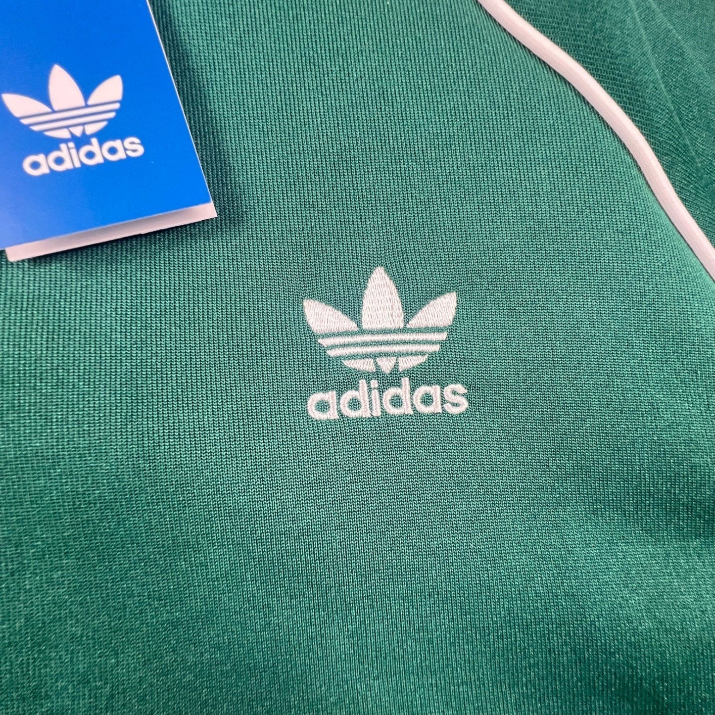 Adidas SST Track Top Mens XL Green 3-Stripe Full Zip Jacket IR9863 Originals