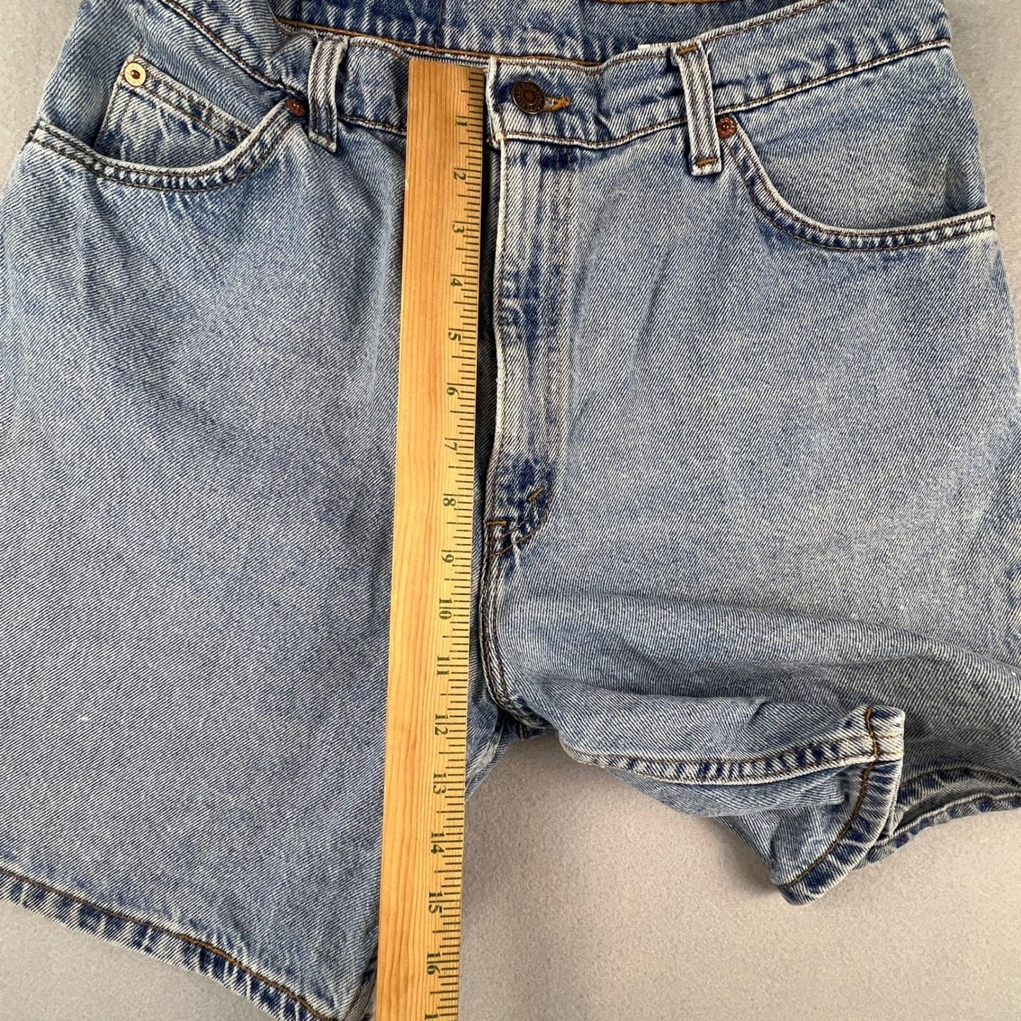 Levi's 951 Denim Shorts Womens 14 Relaxed Orange Tab Vintage 90s Mom Streetwear