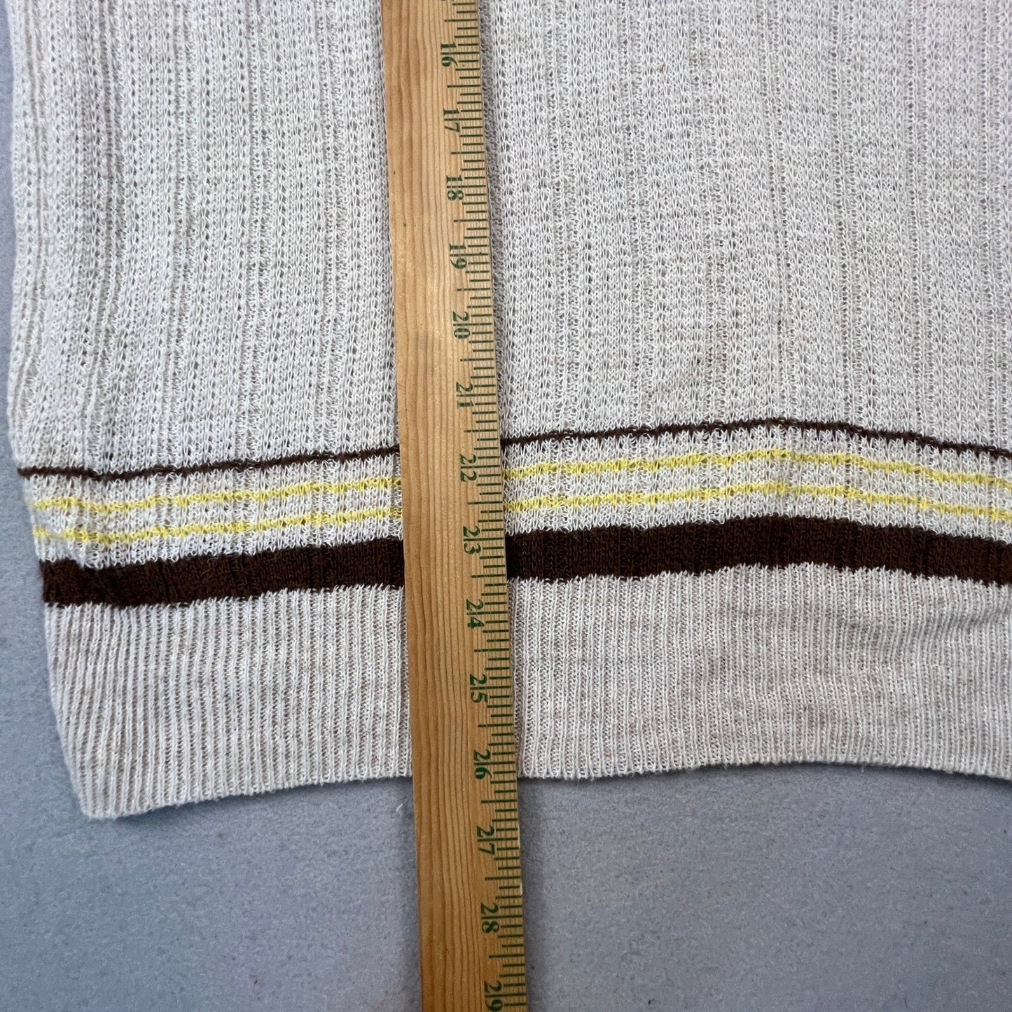 Forge Ltd Munsingwear Knit Polo Mens XL Paper Thin Linen Blend Vintage Retro
