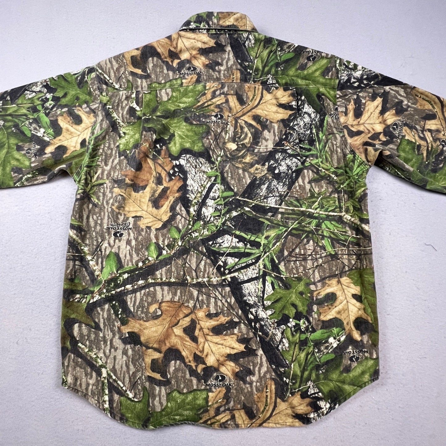 Mossy Oak Explorer Shirt Mens L Camo Long Sleeve Button Down Hunting Obsession