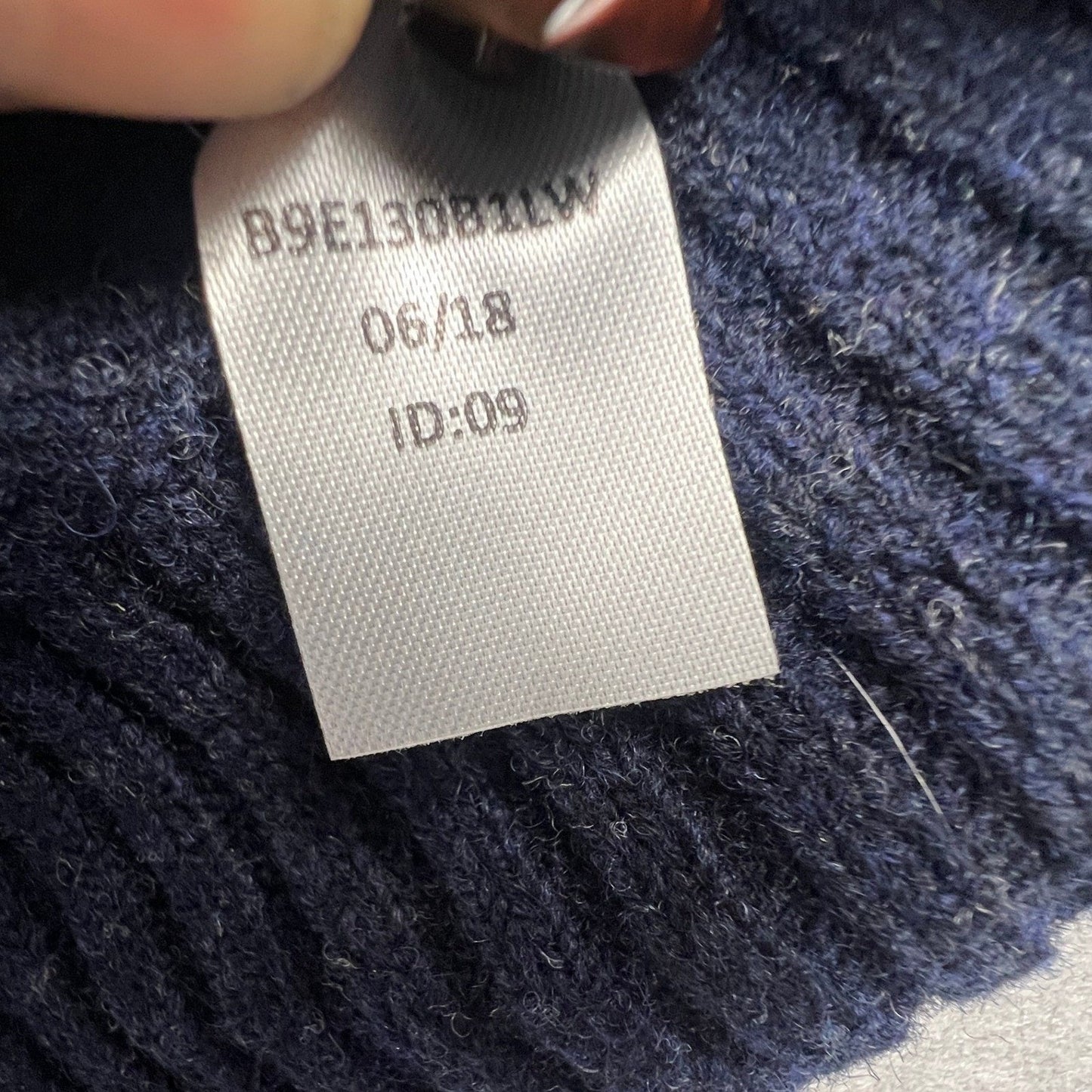 Psycho Bunny Cardigan Sweater Mens 2XL Navy Blue Wool Logo Shawl Preppy Academia