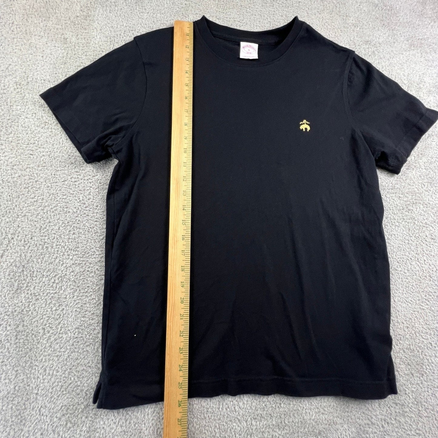 Brooks Brothers T-Shirt Mens Medium Black Golden Fleece Logo Cotton