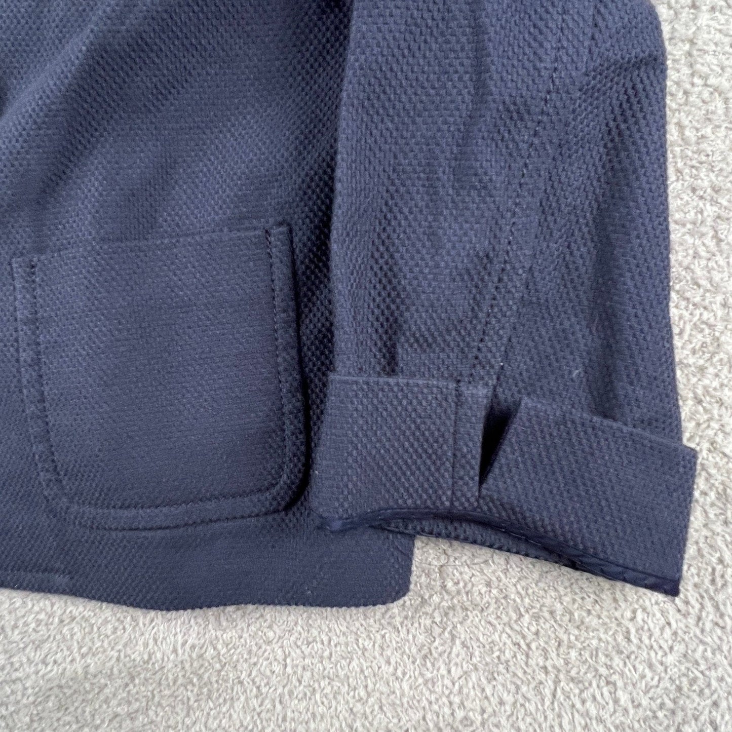 Brooks Brothers Cotton Jacket 12 Honeycomb Piqué Career Classic Chic Preppy