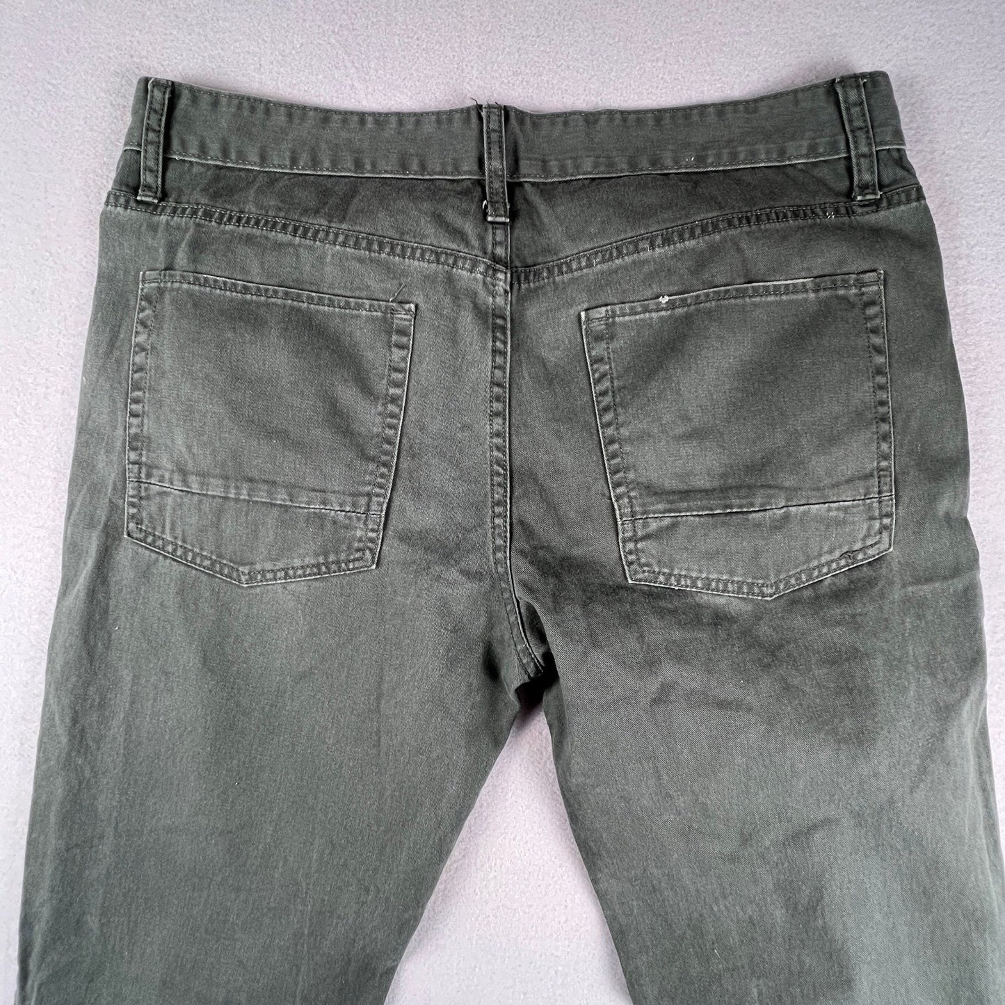 Mossimo Supply Co Pants Mens 34x31 Olive Green Slim Straight Cotton Chino Casual