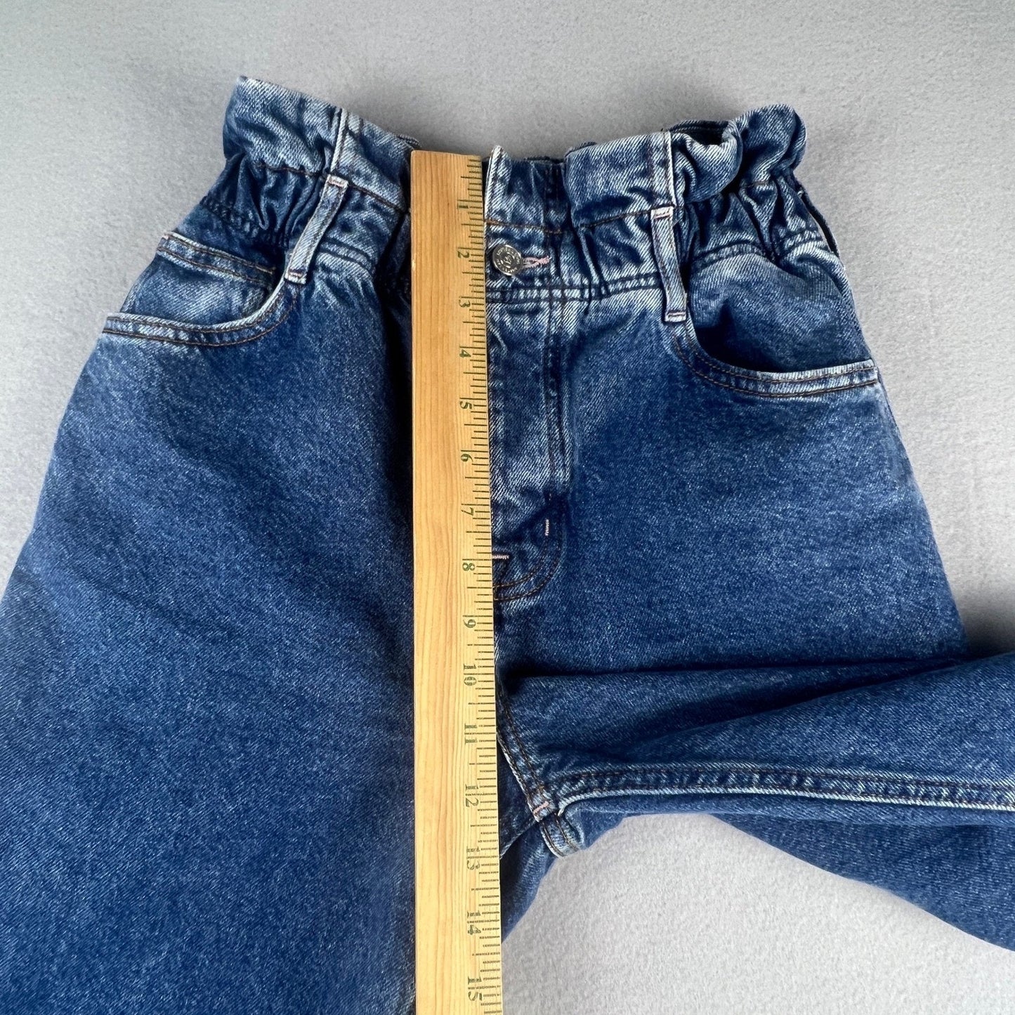 Scotch & Soda Paperbag Jeans Womens 28 Blue High Rise Tapered The Breeze Denim