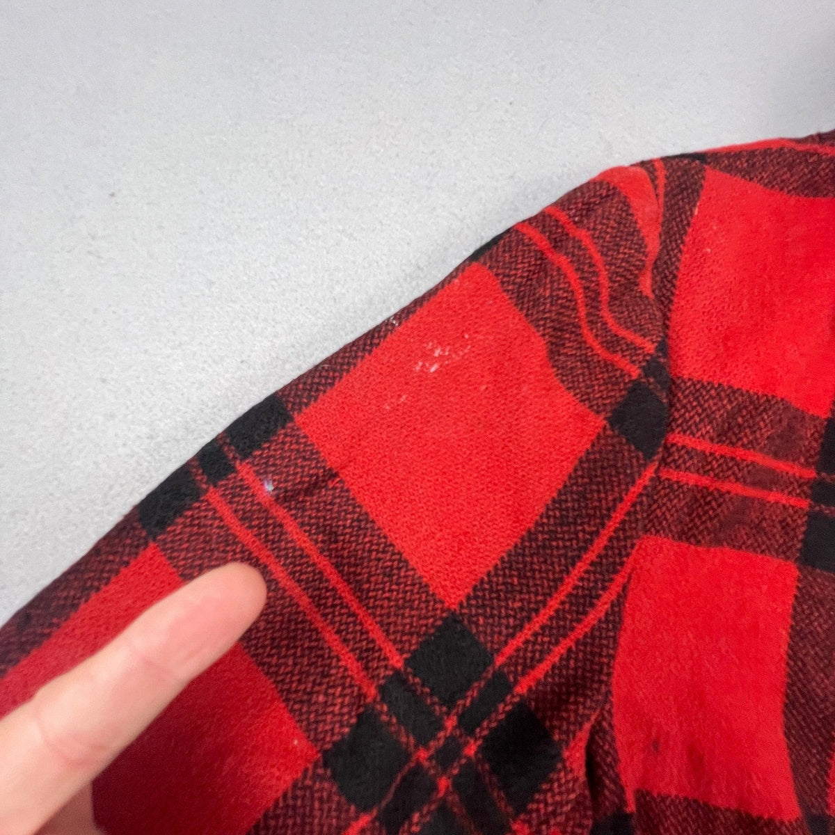 Vintage Carters Hunting Jacket Mens 44 Red Plaid Wool Buffalo Check Cruiser Coat