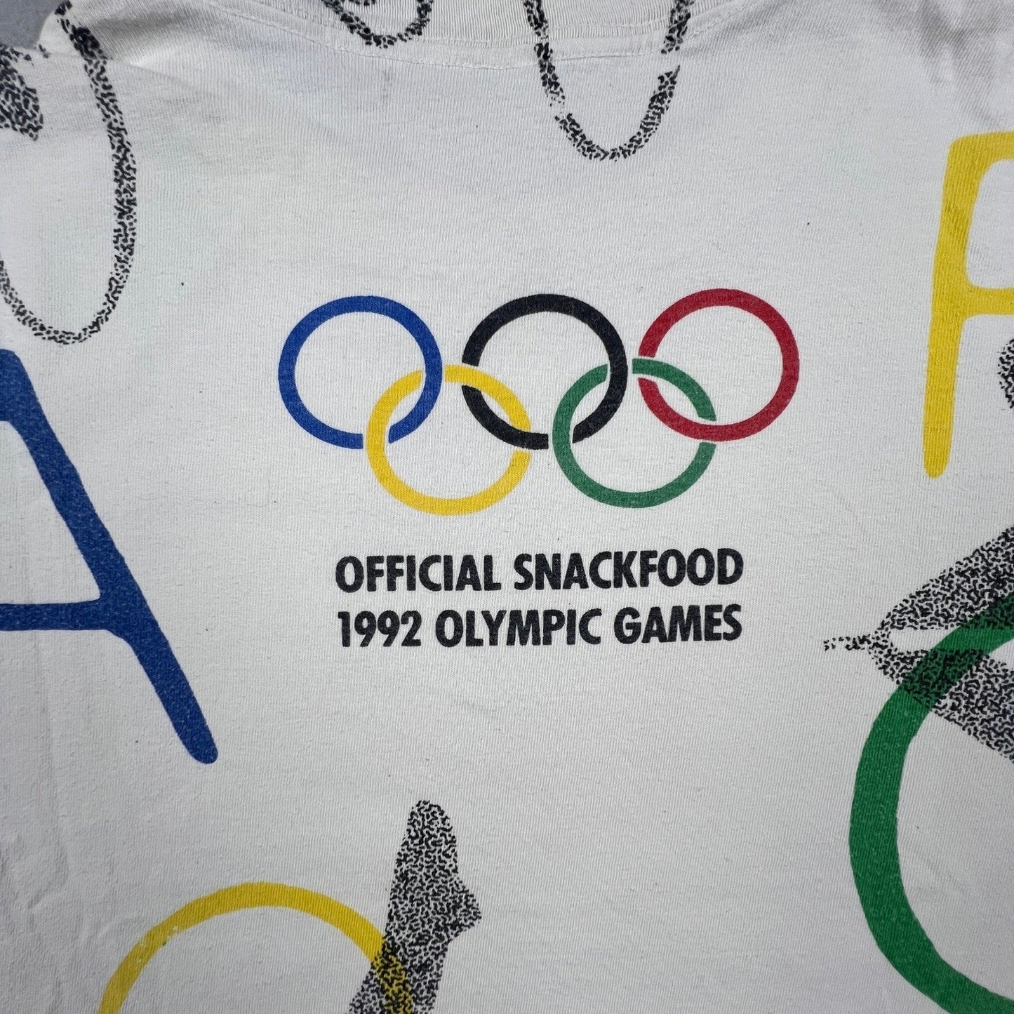 VTG Adidas T Shirt Mens XL 1992 Olympics Albertville Barcelona Mars Candy 90s