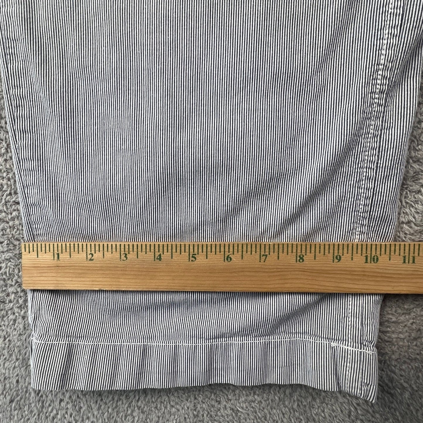 Stripe Pants Mens 37x31 Blue White Drawstring Beach Summer Seersucker