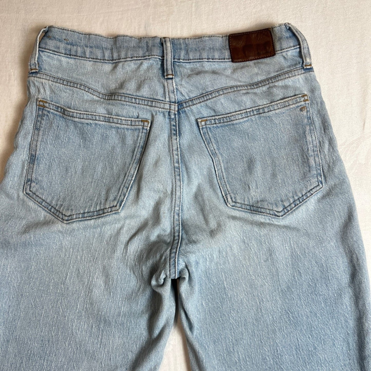 Madewell Jeans Womens 27 The Perfect Vintage Jean Light Wash Distressed Denim