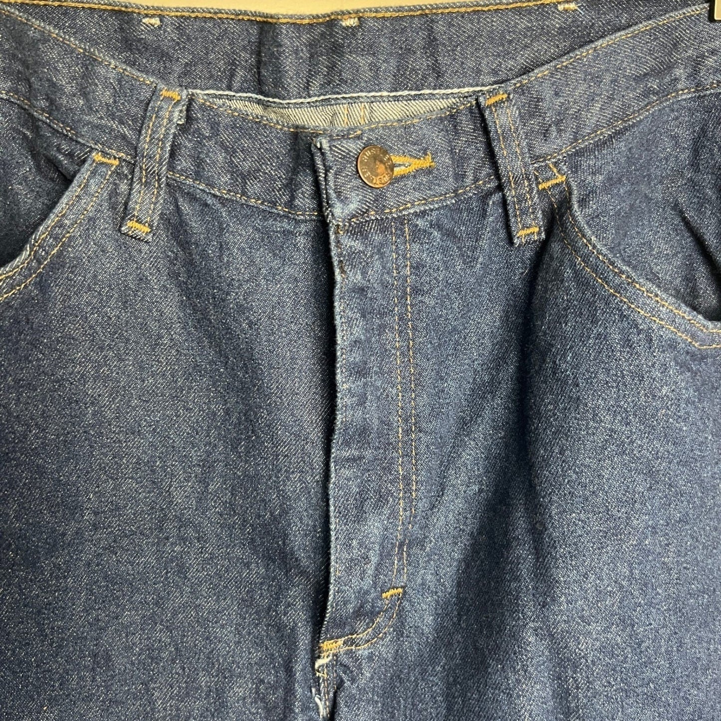 Vintage Rustler Jeans Mens 38x30 Denim Classic Fit Straight Leg Workwear Rodeo