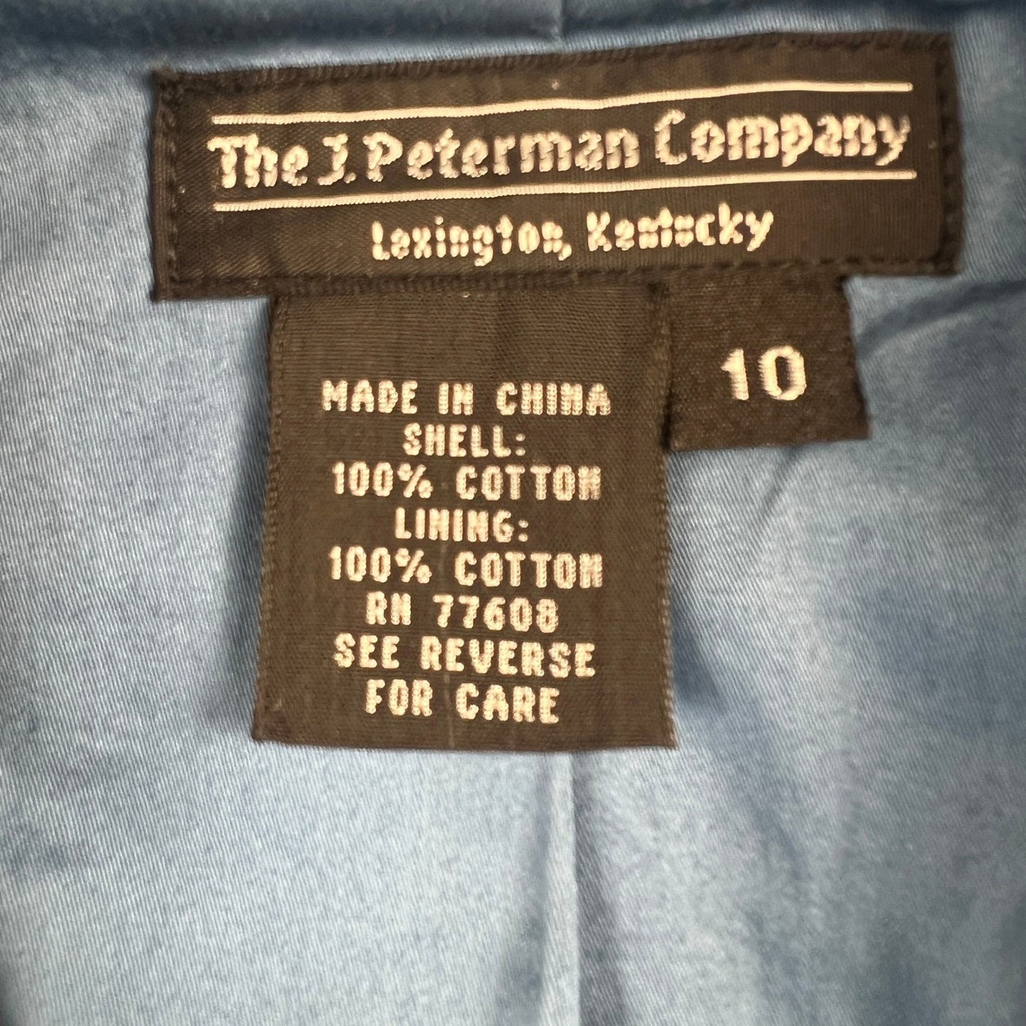 Vintage Denim Military Jacket NapoleonJacket Size 10 Double Breasted Y2K