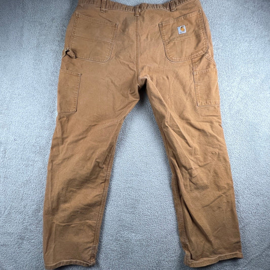 Carhartt Carpenter Pants Mens 42x32 Brown Relaxed Fit Workwear Canvas Utility