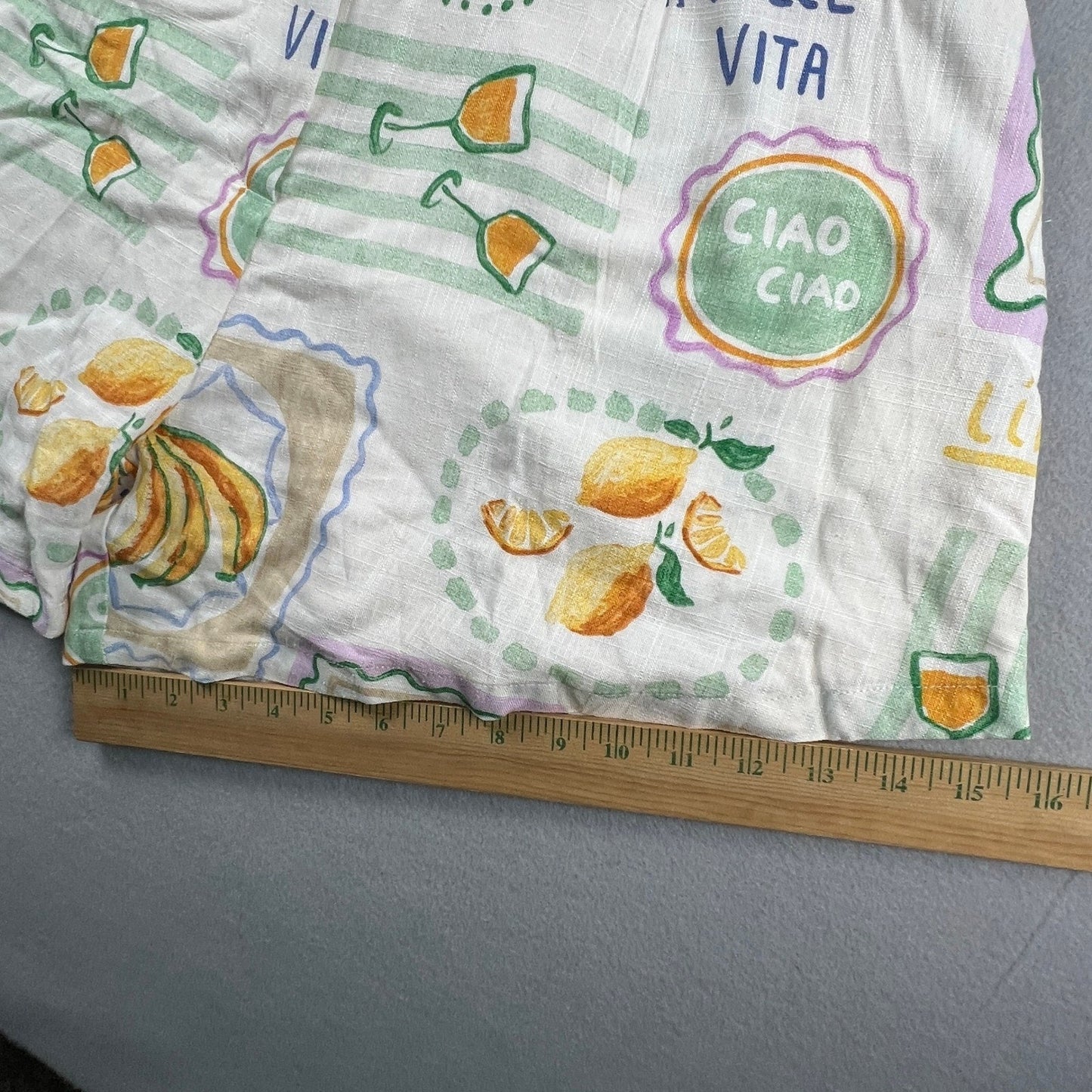 Paper Heart Anthropologie Set Women Large Linen Blend Retro Summer Italy